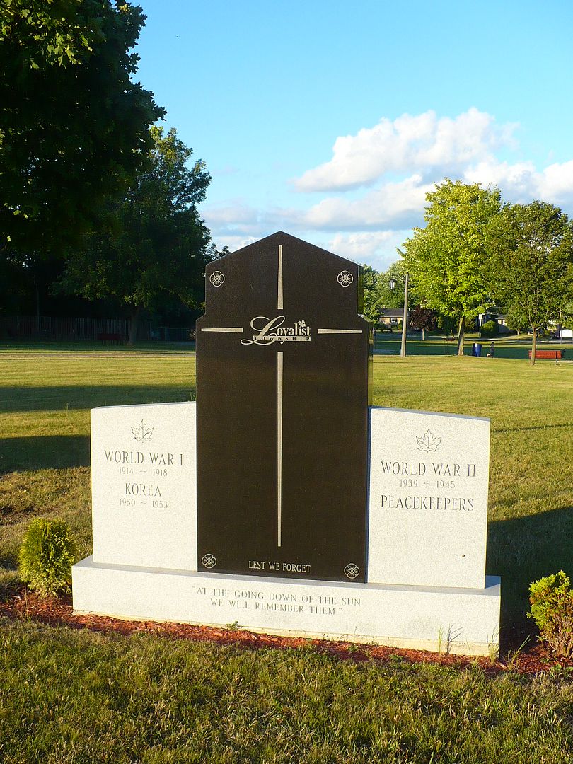 Ontario War Memorials Amherstview Loyalist Township